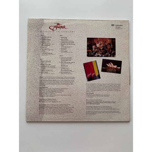 The Fisherfolk Worship In Concert 2 LP 1983 Celebration Records CR 1034 EX - Picture 2 of 11